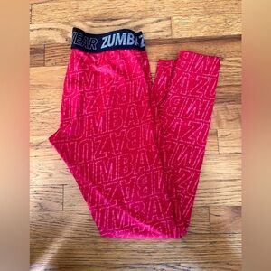 Zumba Fitness Red Leggings